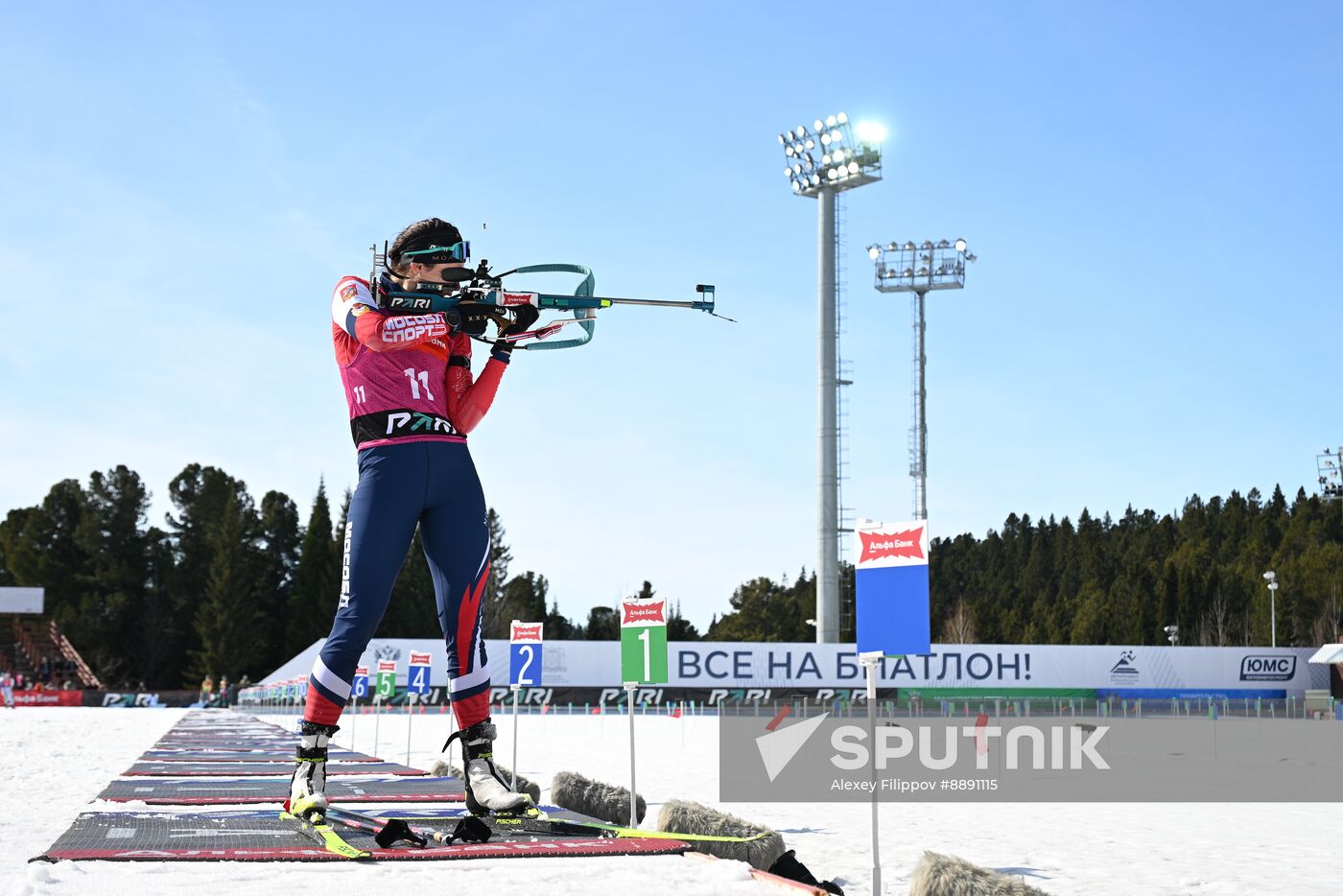 Russia Biathlon Championships Women Mass Start