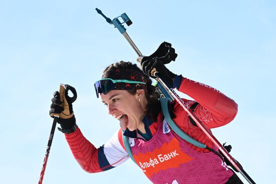Russia Biathlon Championships Women Mass Start