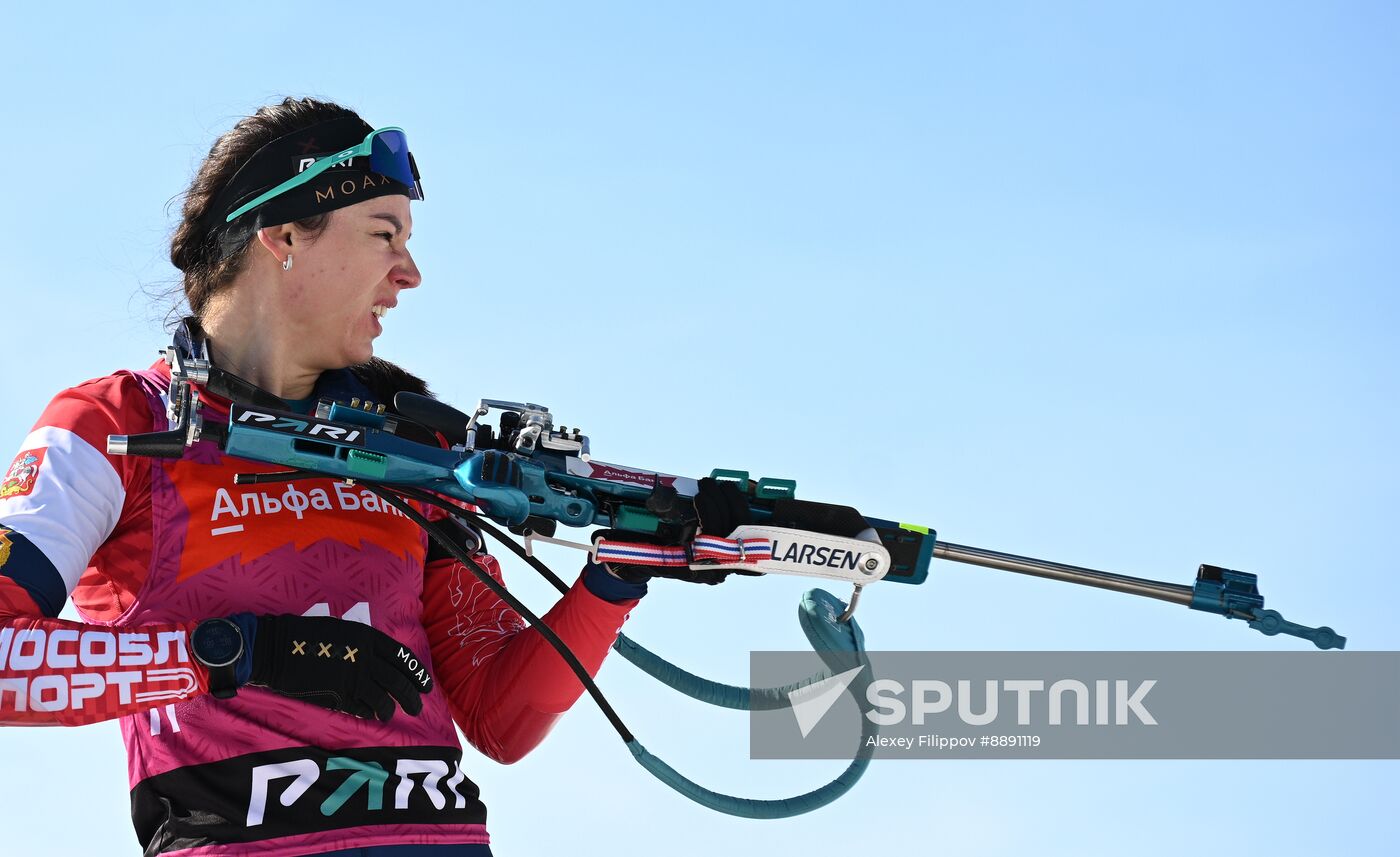 Russia Biathlon Championships Women Mass Start