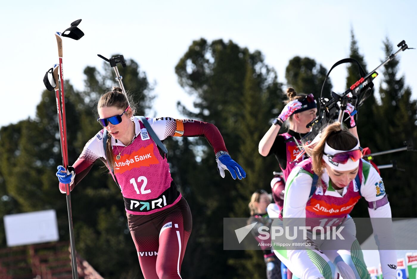 Russia Biathlon Championships Women Mass Start