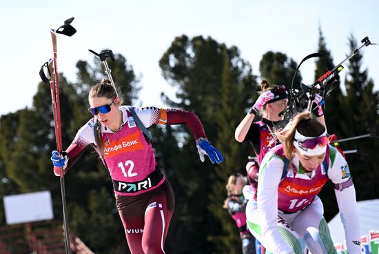 Russia Biathlon Championships Women Mass Start