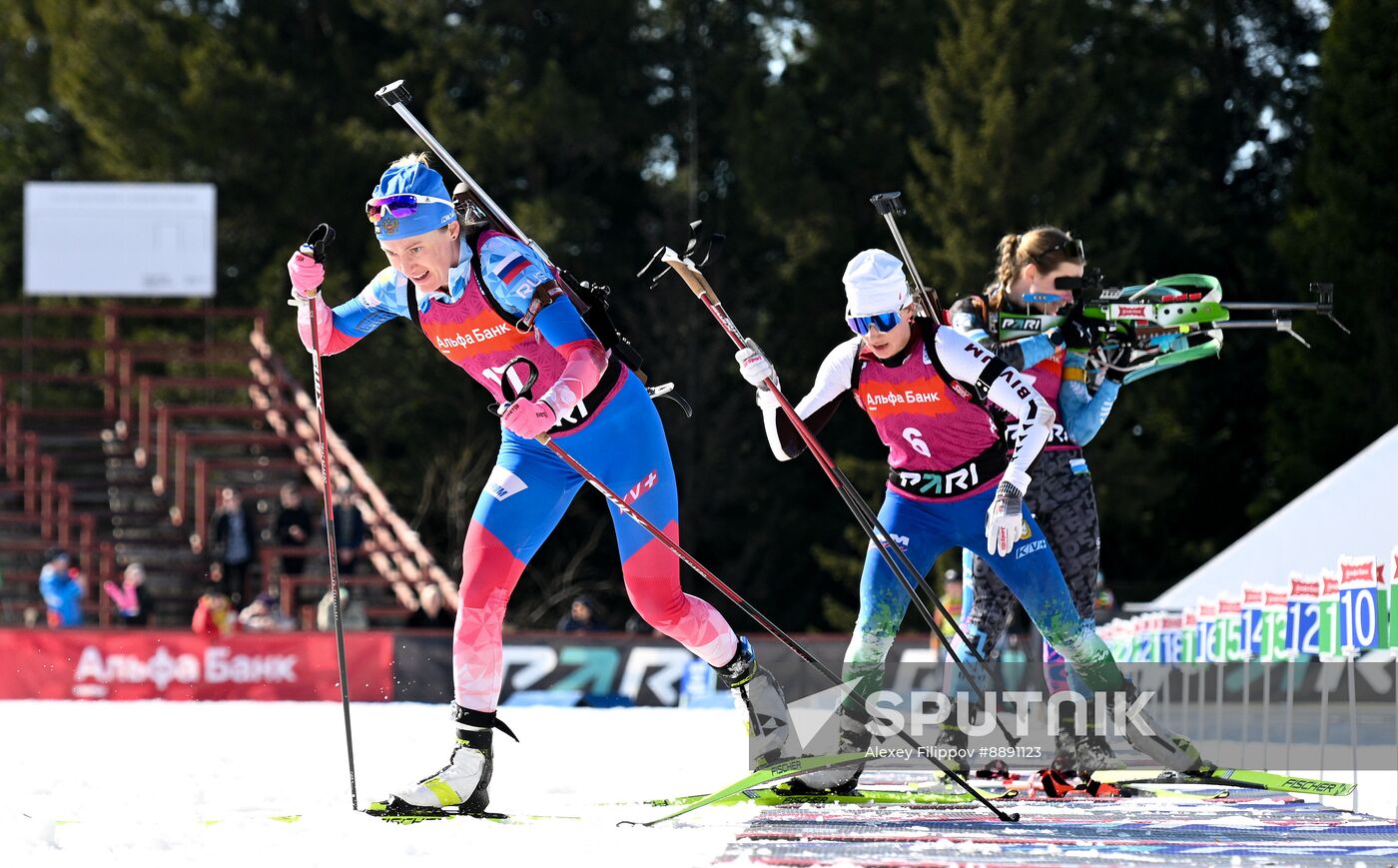 Russia Biathlon Championships Women Mass Start