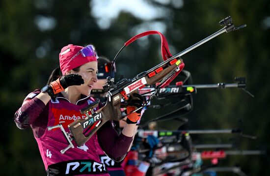 Russia Biathlon Championships Women Mass Start