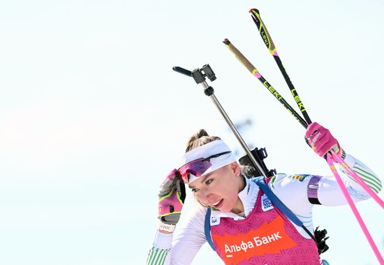 Russia Biathlon Championships Women Mass Start