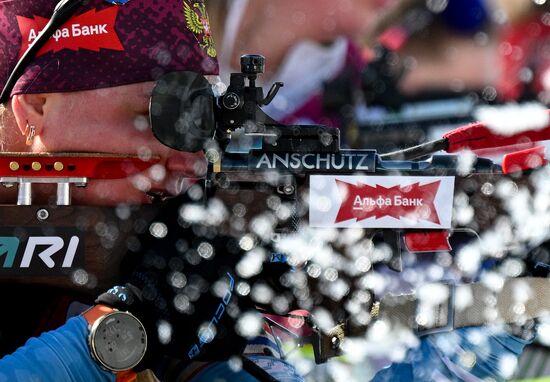 Russia Biathlon Championships Women Mass Start
