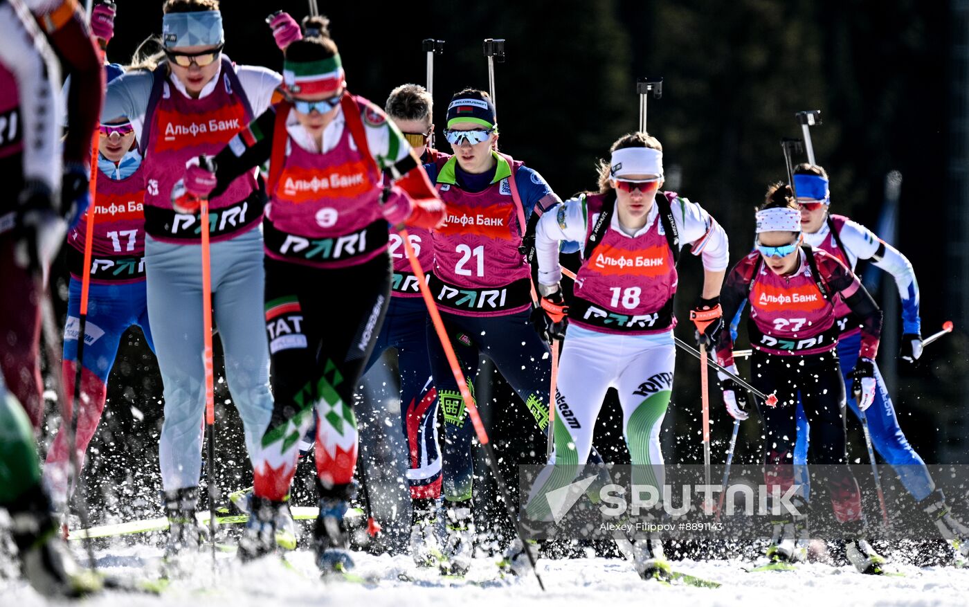 Russia Biathlon Championships Women Mass Start
