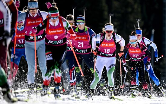 Russia Biathlon Championships Women Mass Start