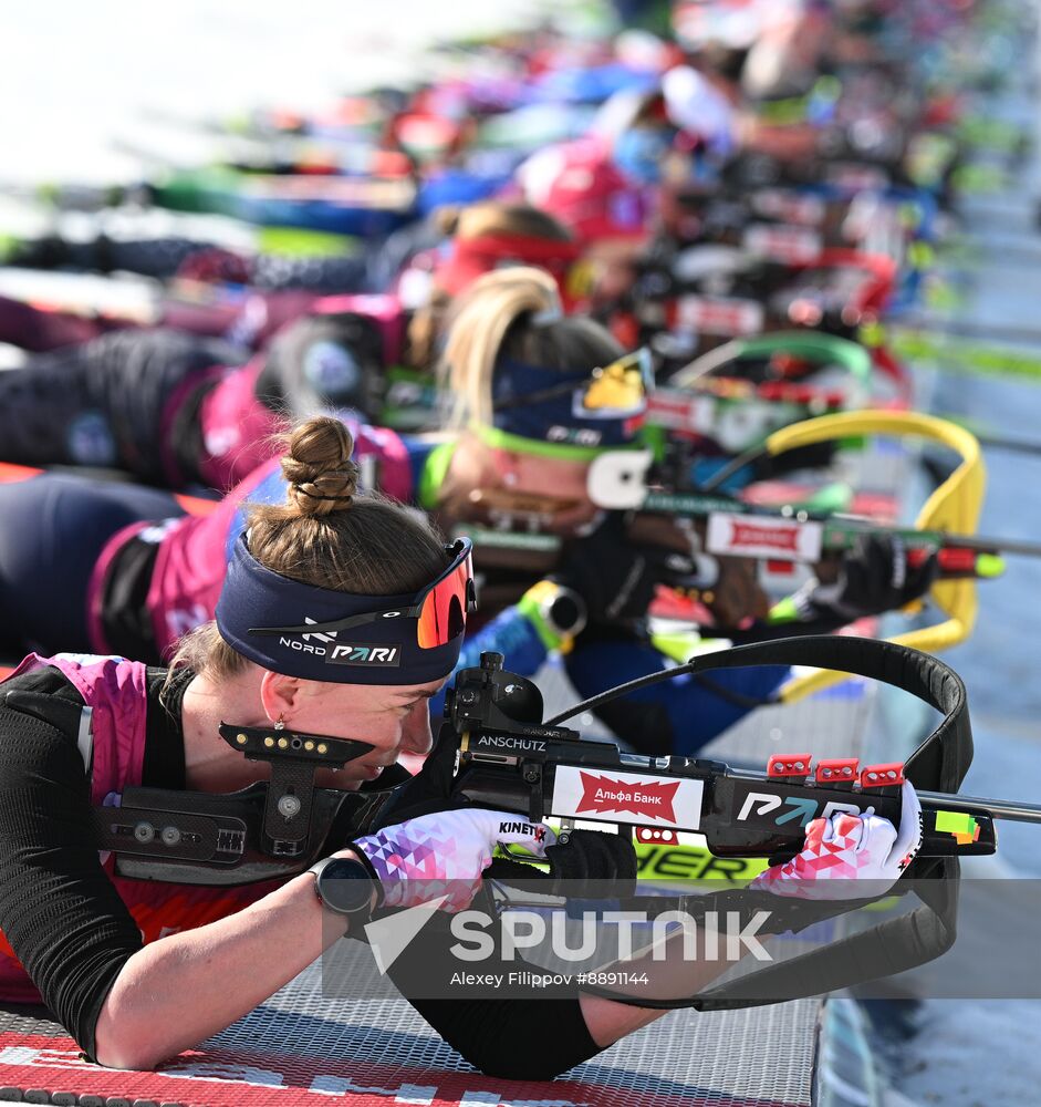 Russia Biathlon Championships Women Mass Start
