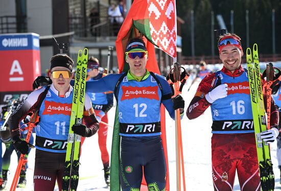 Russia Biathlon Championships Men Mass Start