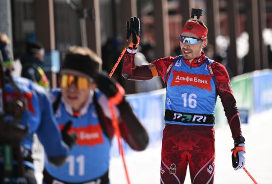 Russia Biathlon Championships Men Mass Start