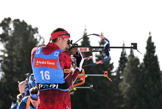 Russia Biathlon Championships Men Mass Start