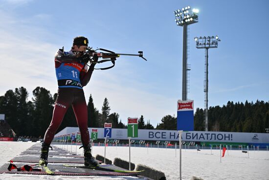 Russia Biathlon Championships Men Mass Start