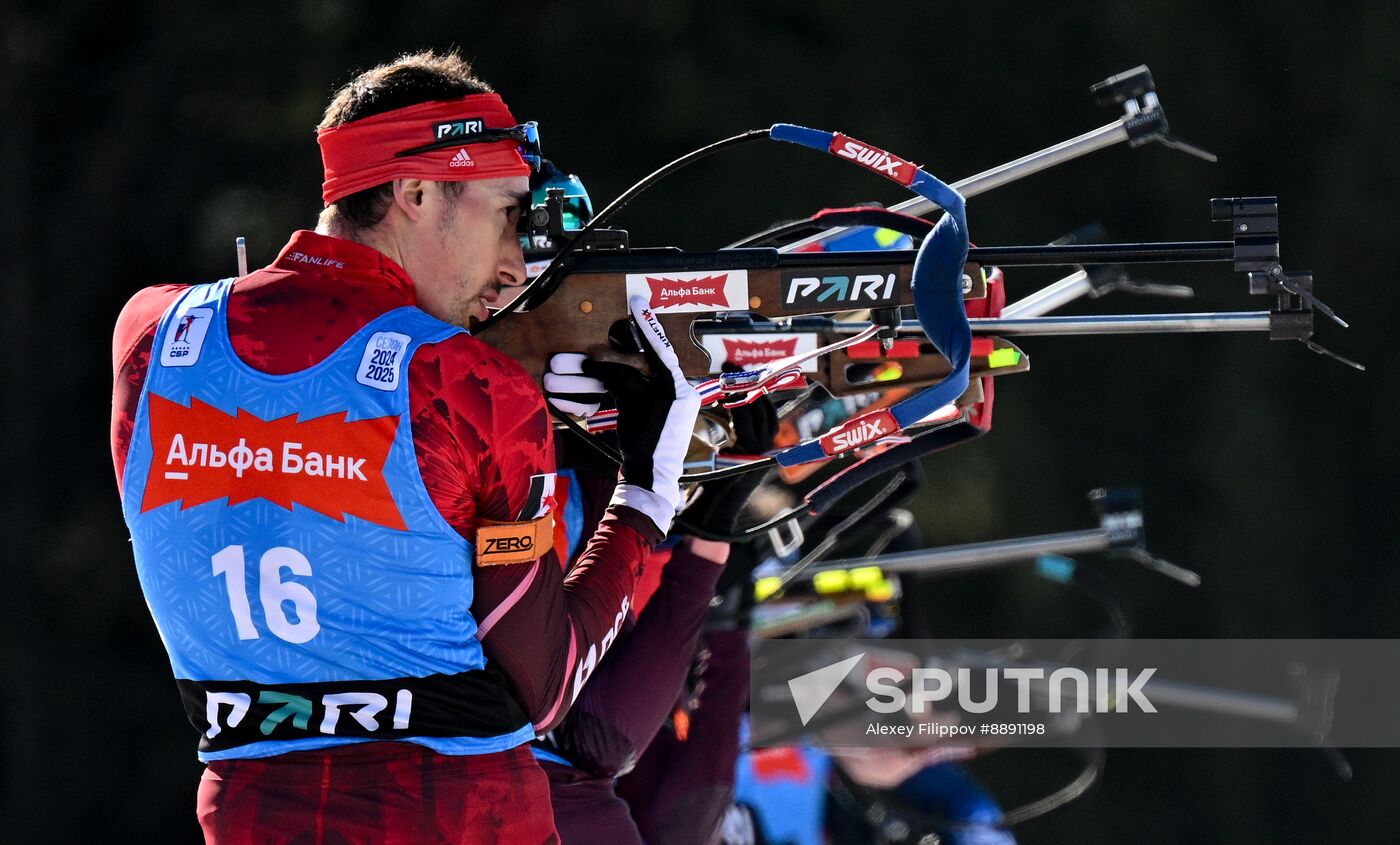 Russia Biathlon Championships Men Mass Start