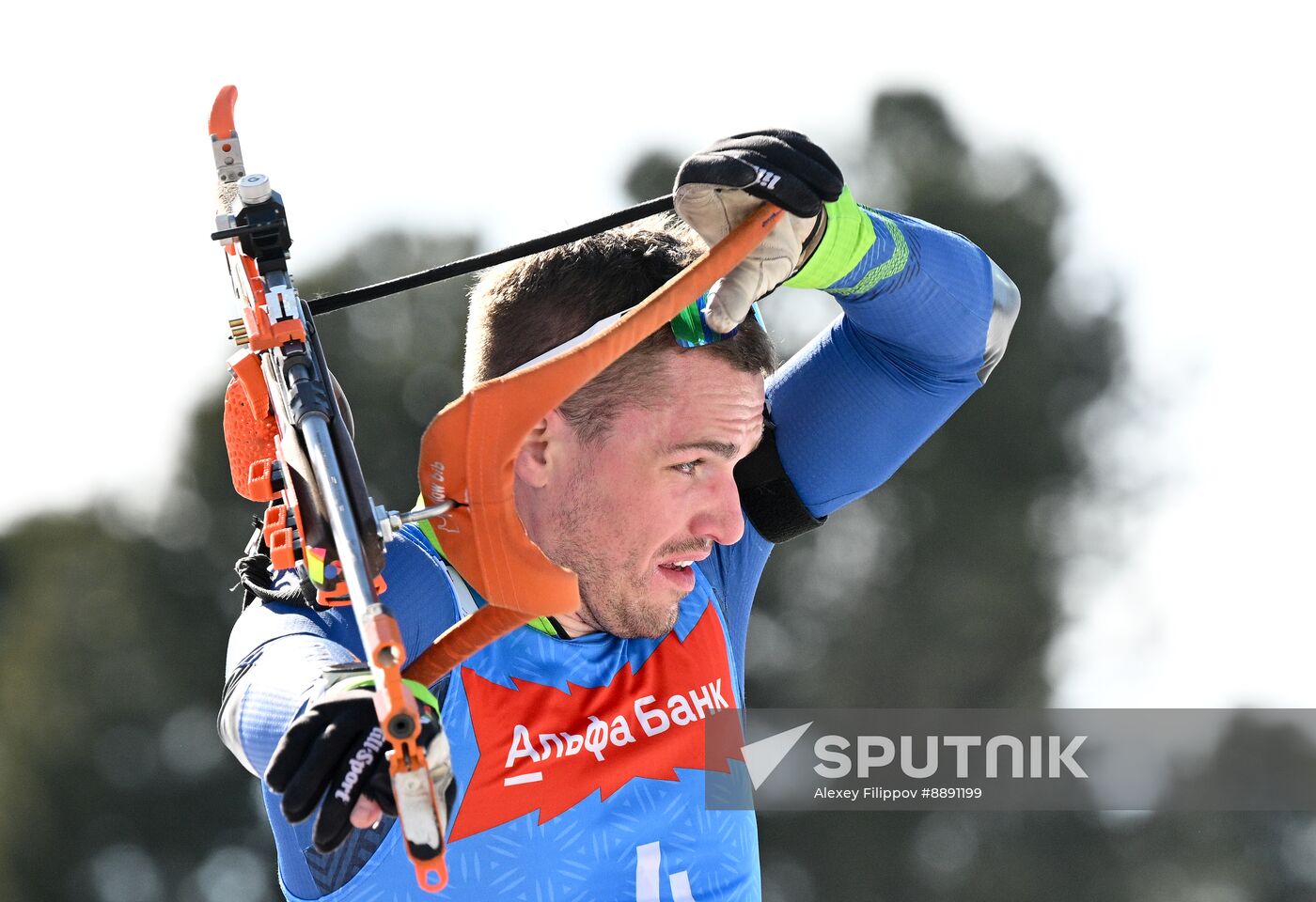 Russia Biathlon Championships Men Mass Start