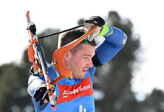 Russia Biathlon Championships Men Mass Start