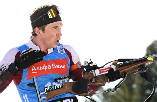 Russia Biathlon Championships Men Mass Start