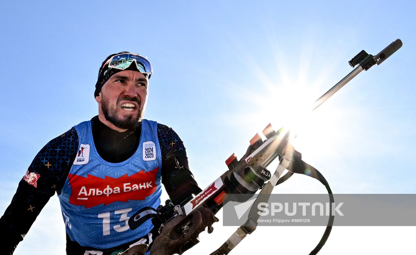 Russia Biathlon Championships Men Mass Start