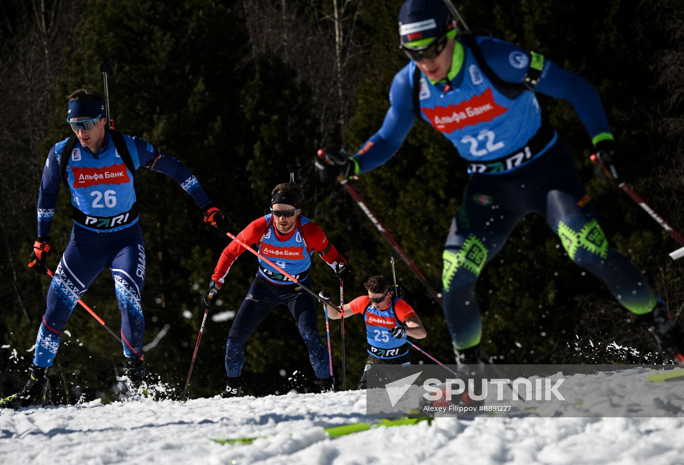 Russia Biathlon Championships Men Mass Start