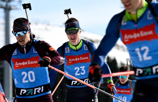Russia Biathlon Championships Men Mass Start