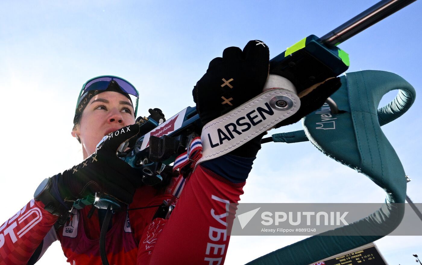 Russia Biathlon Championships Women Mass Start