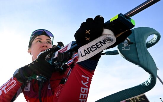 Russia Biathlon Championships Women Mass Start