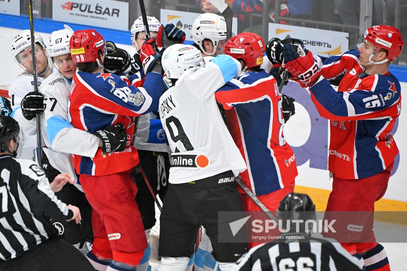 Russia Ice Hockey Kontinental League CSKA - Dinamo