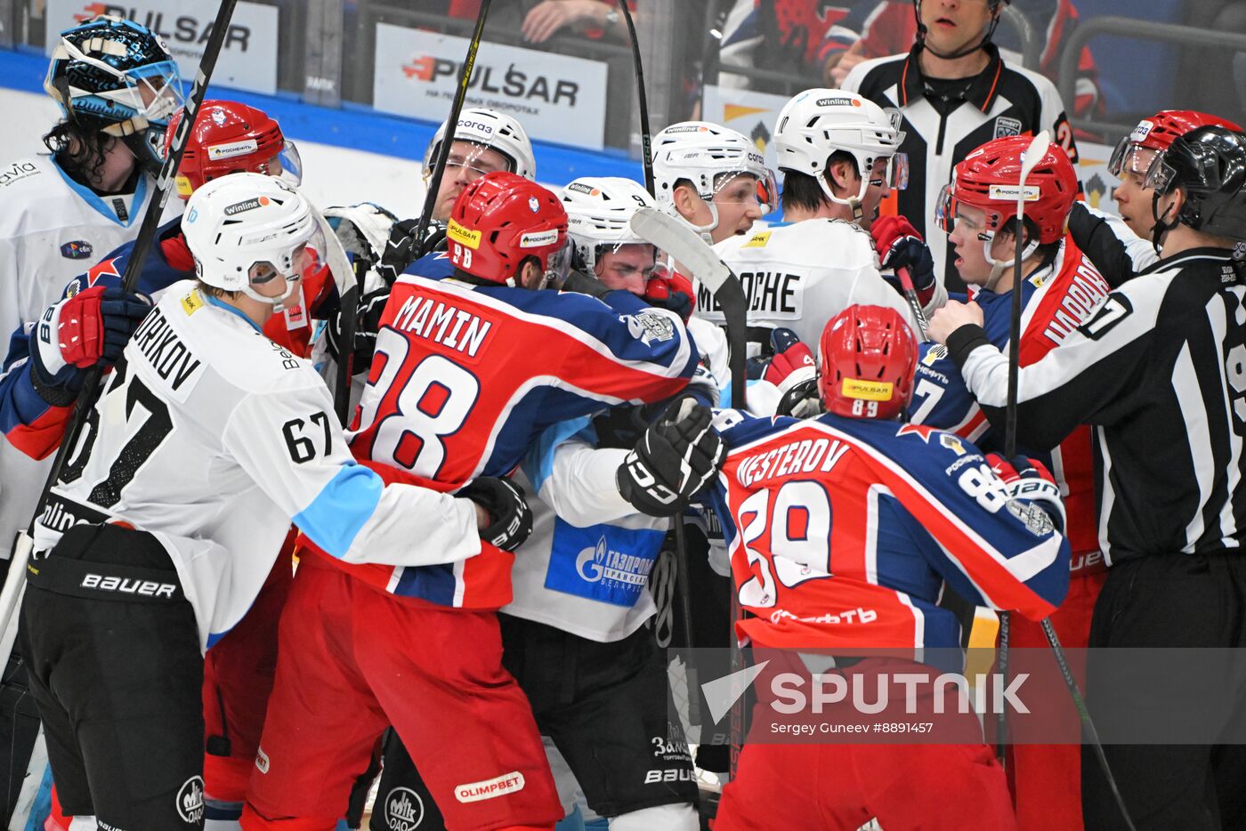 Russia Ice Hockey Kontinental League CSKA - Dinamo