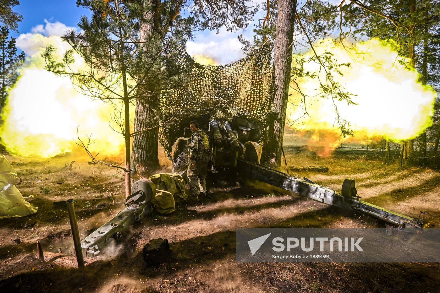 Russia Ukraine Kursk Attack Artillery Unit