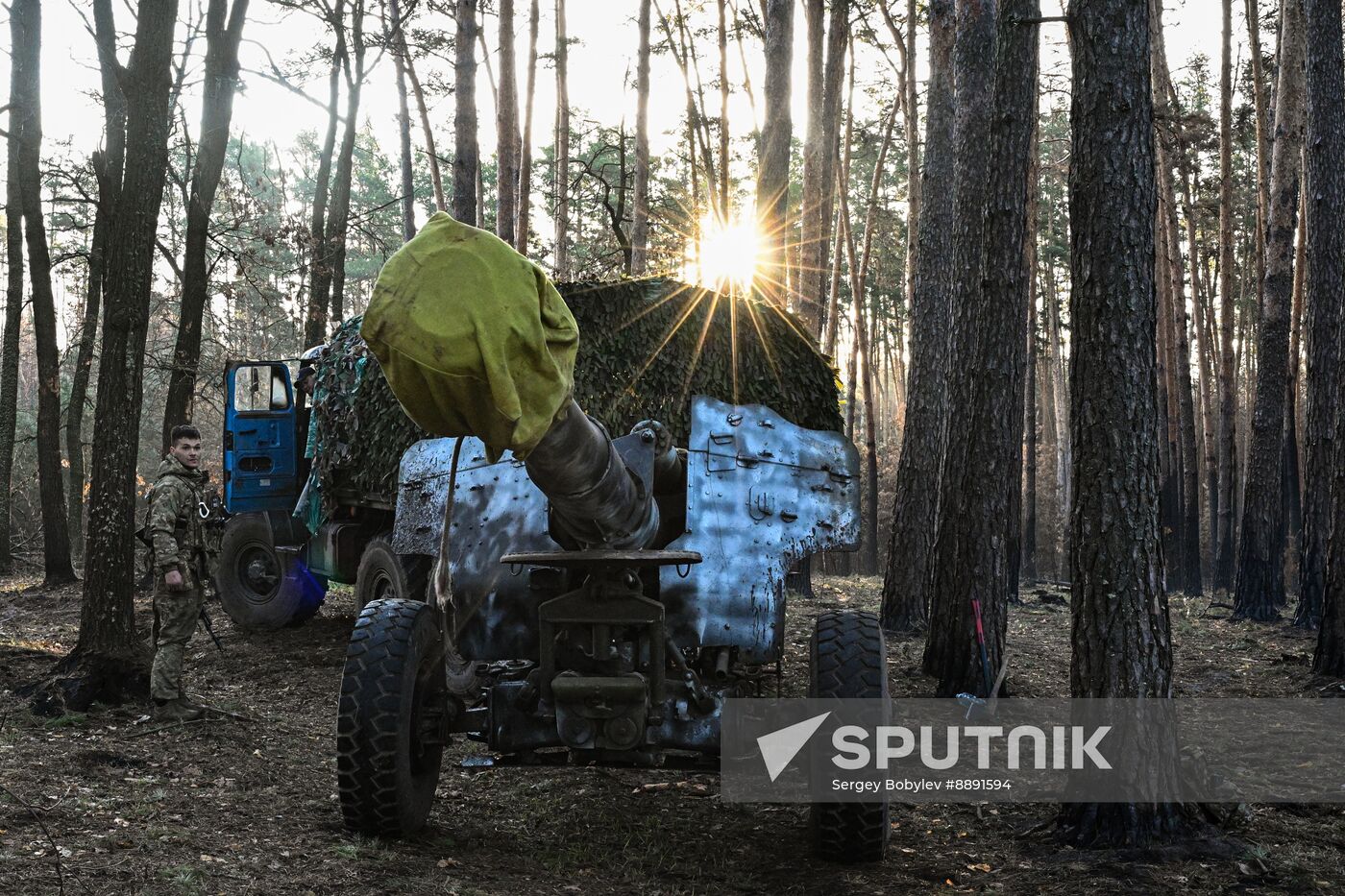 Russia Ukraine Kursk Attack Artillery Unit
