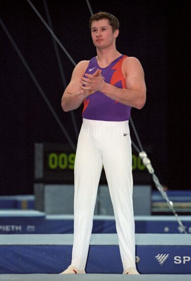 Alexei Nemov at World Artistic Gymnastics Championships