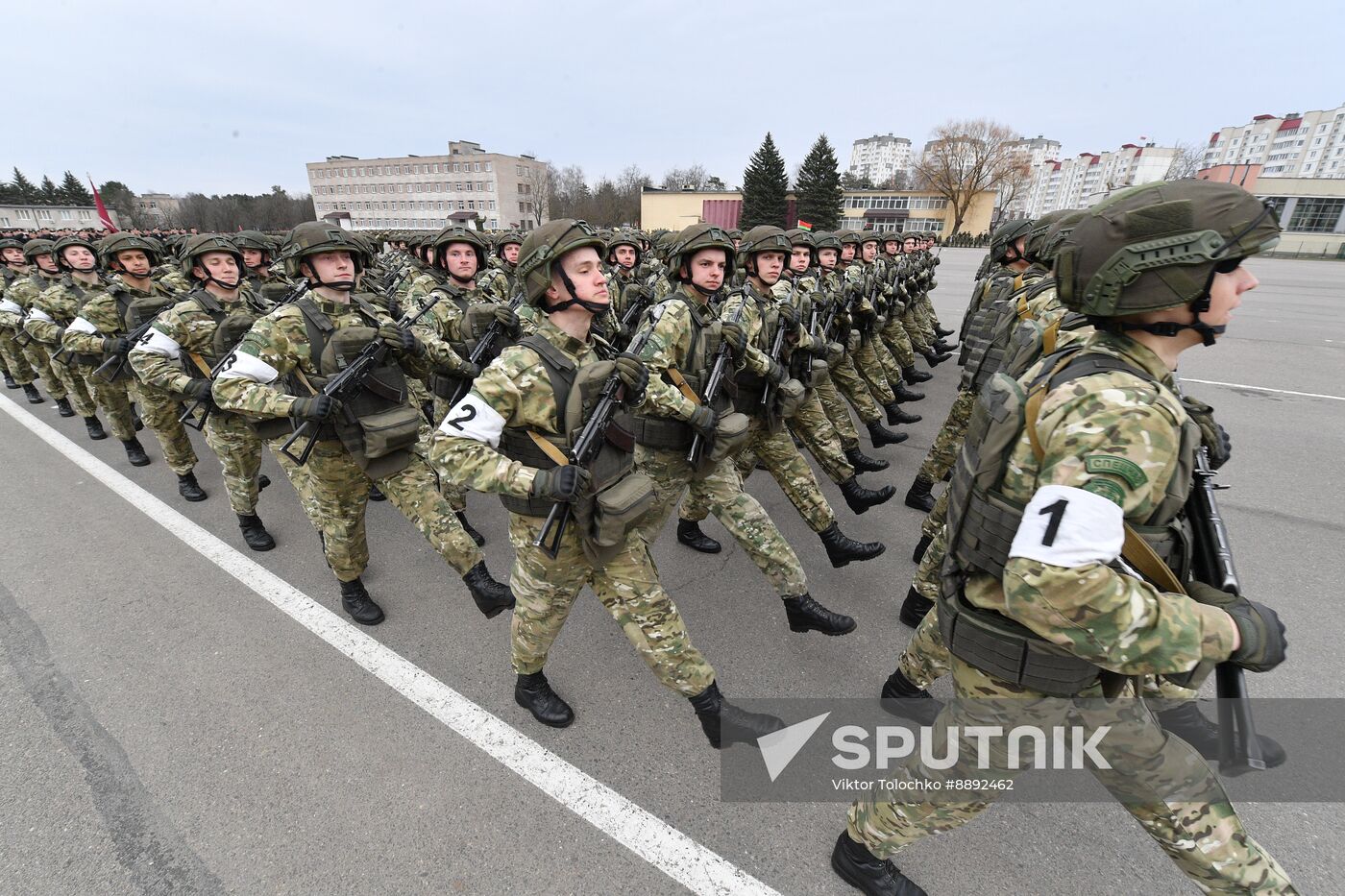 Belarus WWII Victory Day Parade Rehearsal