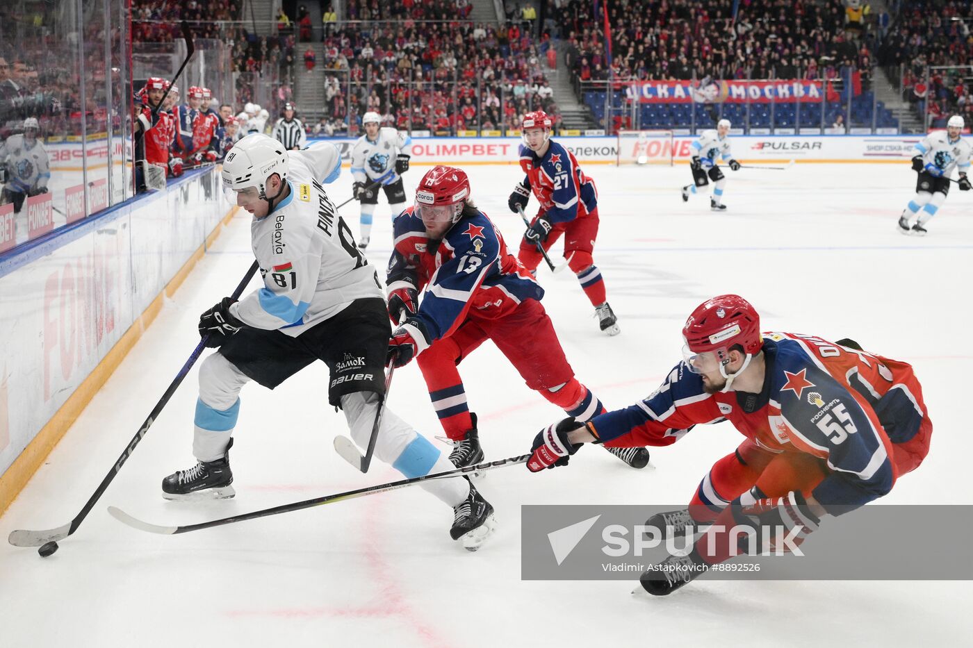 Russia Ice Hockey Kontinental League CSKA - Dinamo