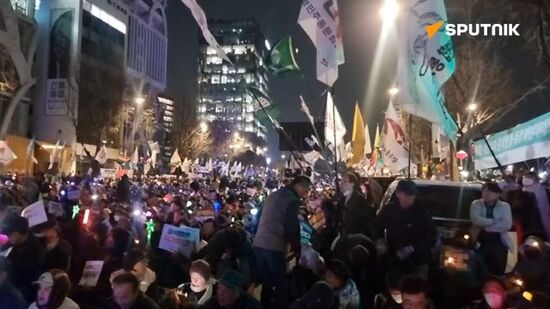 Protests over South Korea's president's impeachment near court