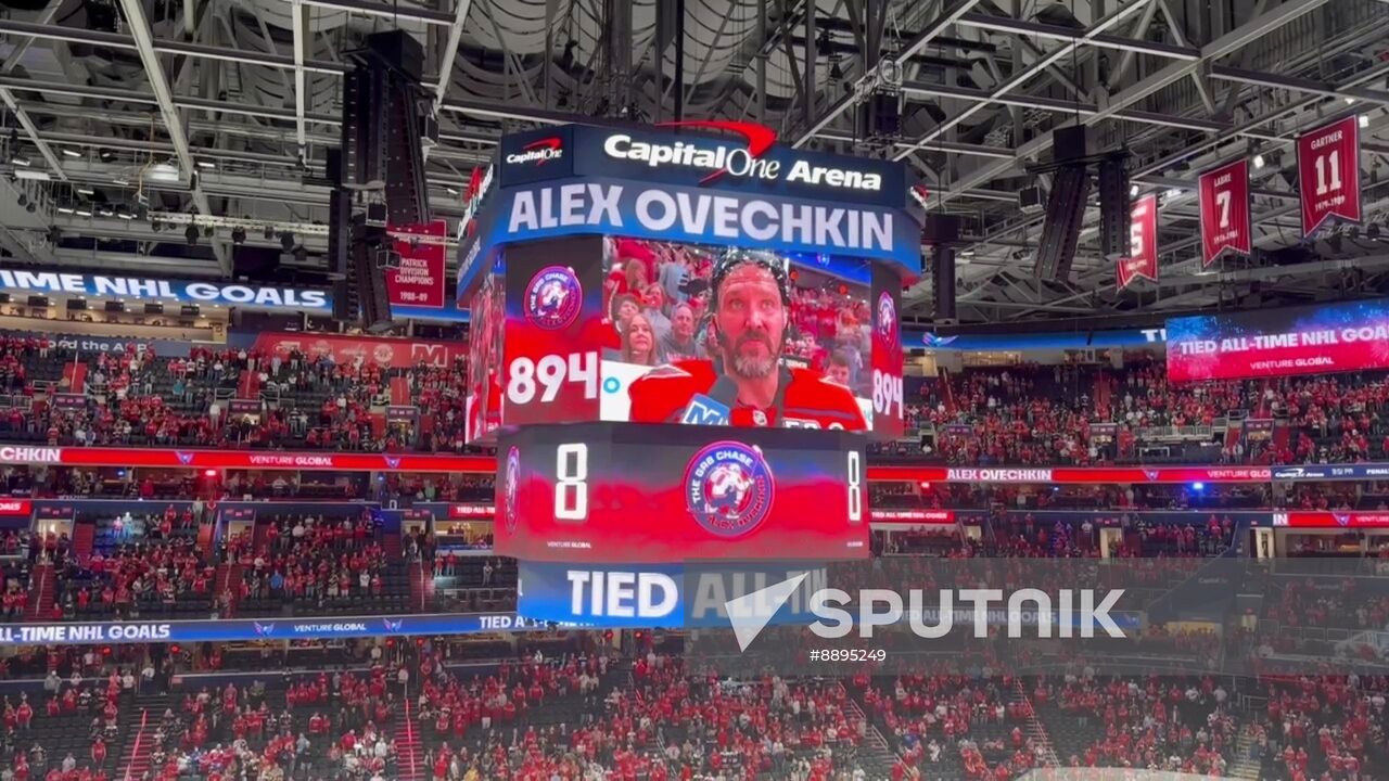 US Russia Ice Hockey Ovechkin NHL Career Goal Record