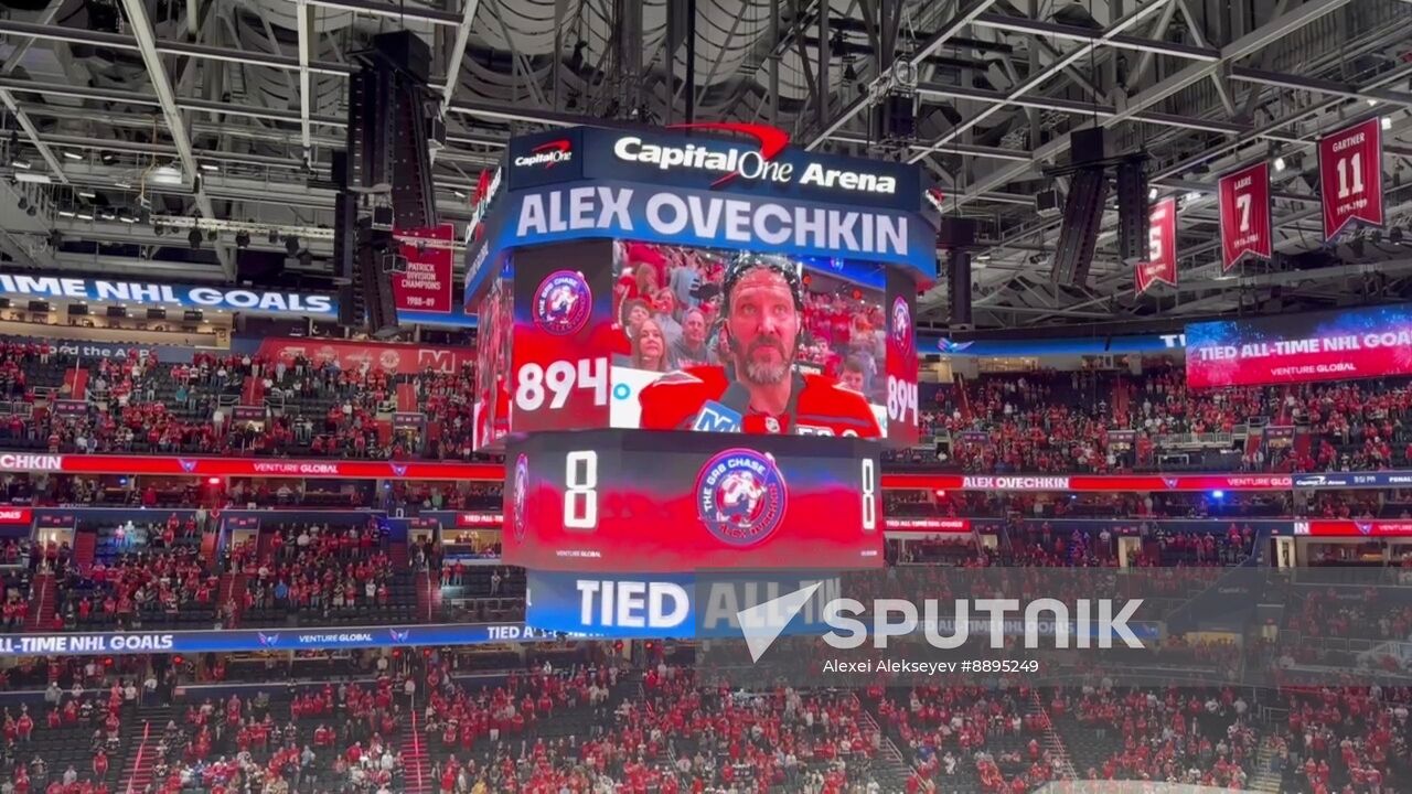 US Russia Ice Hockey Ovechkin NHL Career Goal Record