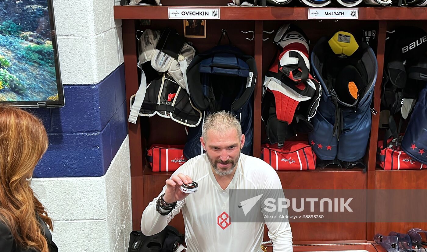 US Russia Ice Hockey Ovechkin NHL Career Goal Record