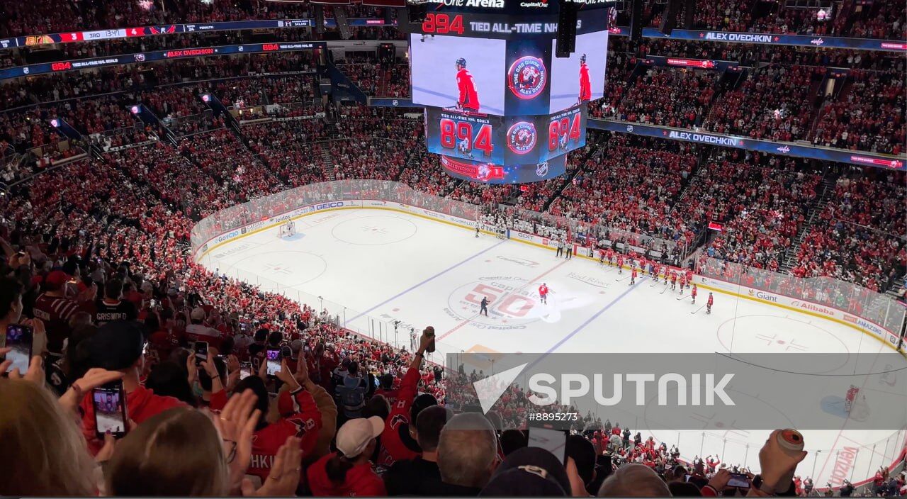 US Russia Ice Hockey Ovechkin NHL Career Goal Record