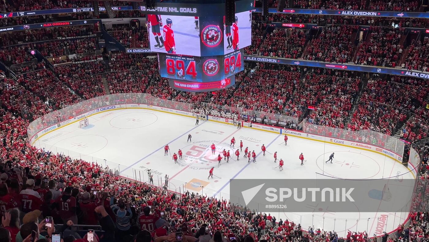 US Russia Ice Hockey Ovechkin NHL Career Goal Record