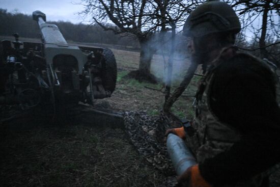 Russia Ukraine Kursk Attack Artillery Unit