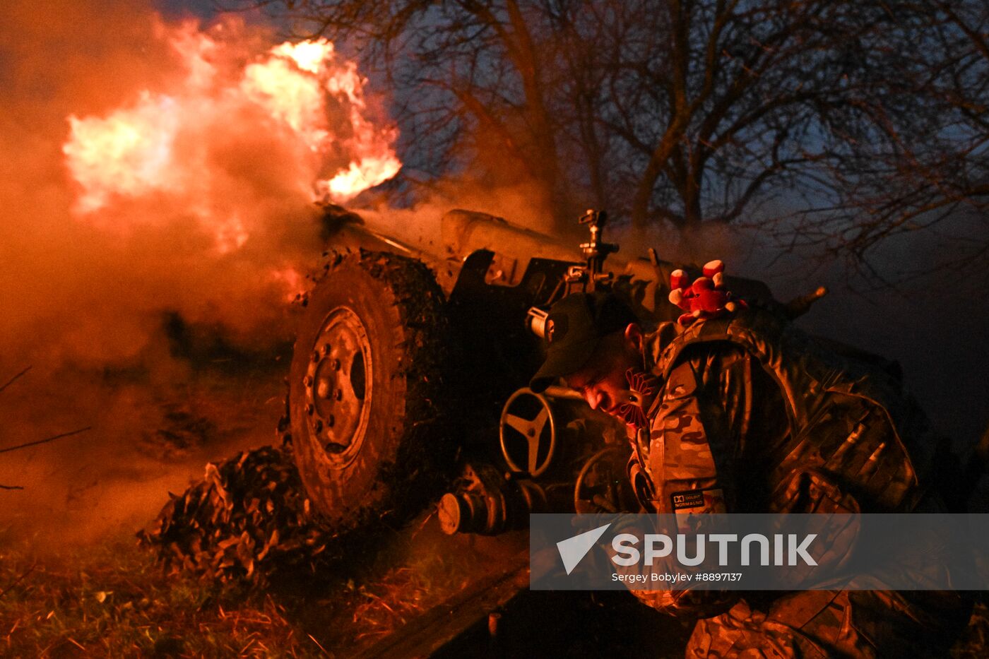 Russia Ukraine Kursk Attack Artillery Unit