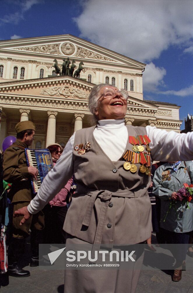 Meeting of WWII veterans at Bolshoi Theater in Moscow