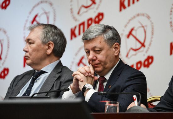 Russia Communist Party Plenary Meeting