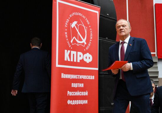 Russia Communist Party Plenary Meeting