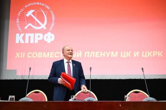 Russia Communist Party Plenary Meeting