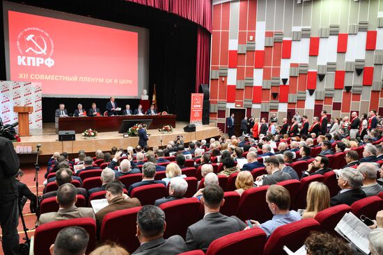 Russia Communist Party Plenary Meeting