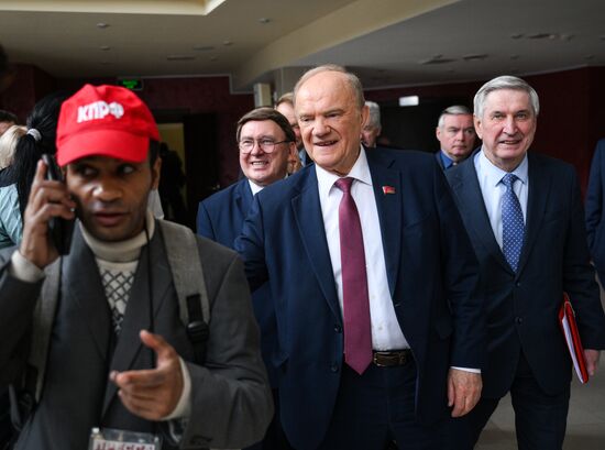 Russia Communist Party Plenary Meeting