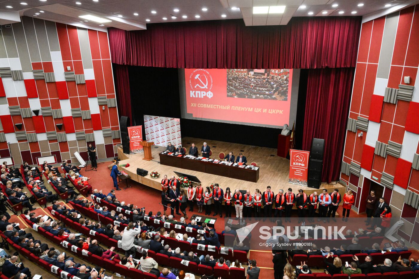 Russia Communist Party Plenary Meeting