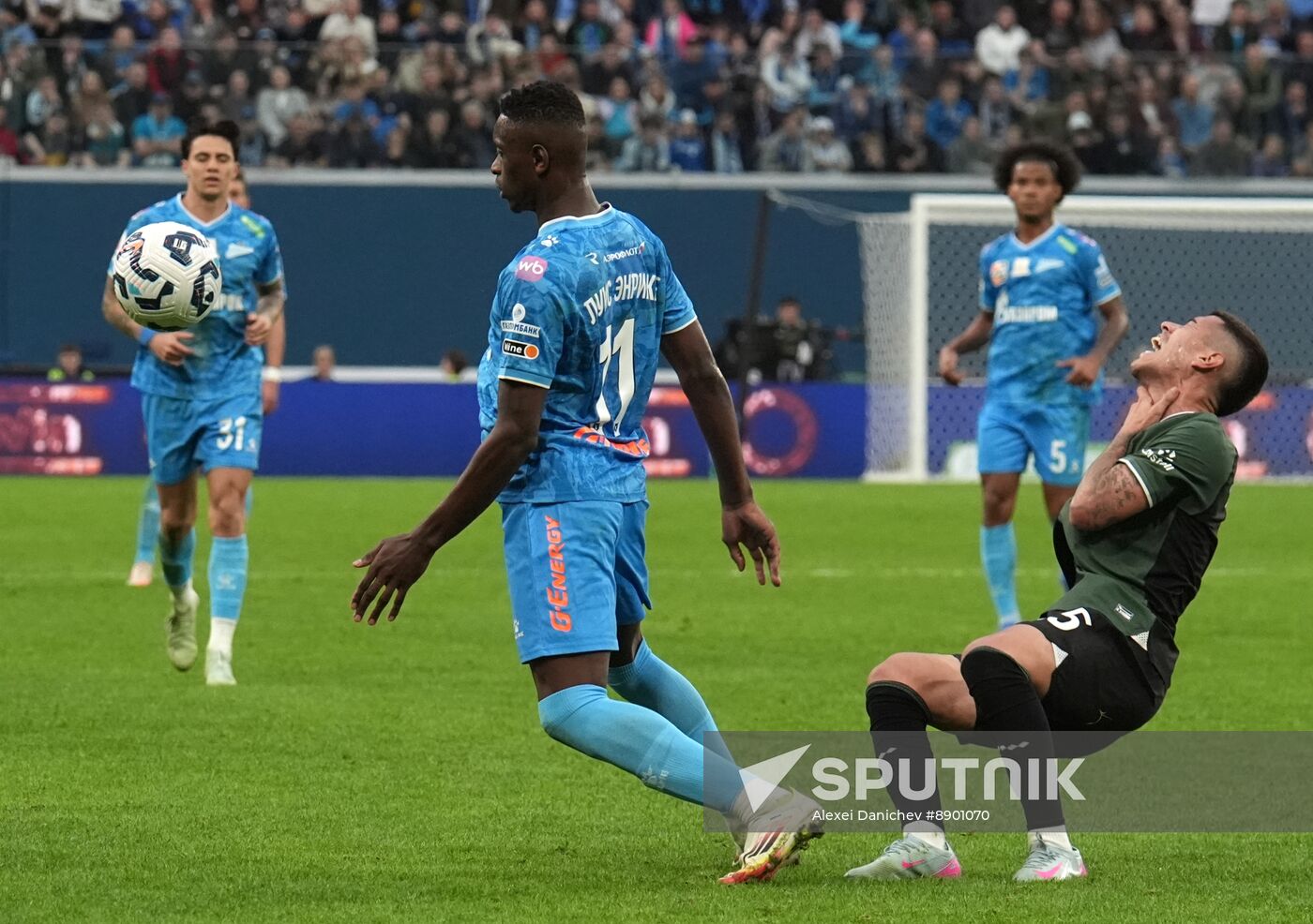 Russia Soccer Premier-League Zenit - Krasnodar