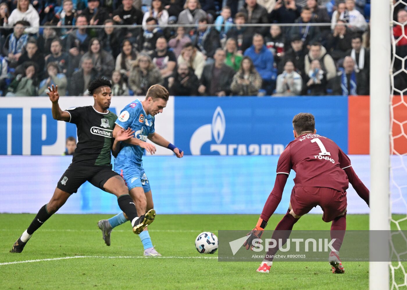 Russia Soccer Premier-League Zenit - Krasnodar
