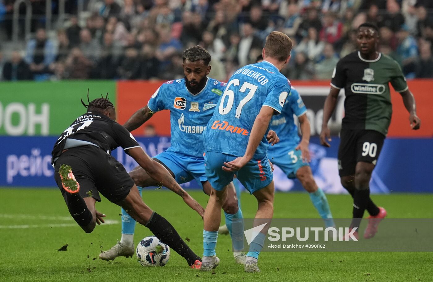 Russia Soccer Premier-League Zenit - Krasnodar